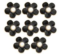 SHERCHPRY Lot de 8 Broches Décoration Fleurs de Camélia Alliage Résistant Accessoires à Clip pour Chaussures et Vêtements DIY Style Coréen Usage Personnalisé