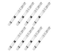 SHERCHPRY Lot de 8 feutres pinceaux rechargeables pour le dessin avec plume flexible et mécanisme de remplissage à piston, stylo-plume en plastique pour projets d'artiste et croquis