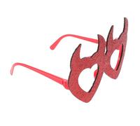 SHERCHPRY Lunettes De Saint-Valentin En Forme De Diable Accessoires De Fête Fantaisie Pour Photomaton Lunettes En Forme De Cœur Pour Demoiselle D'Honneur Fiancée Marié Lunettes De
