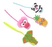 SHERCHPRY Manchon De Protection En Silicone Pour Bouteille 30ml, Lot De 4, Étui Porte-bouteille à Main, Motifs Animaux, Léger Et Flexible, Pour Activités Extérieures