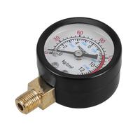 SHERCHPRY Manomètre de Pression D’Air Radial Vertical 0-12 Kg Montage Inférieur Haute Précision Étanche Compatible Compresseur et Pompe à Air pour Maintenance Industrielle et Systèmes