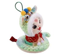 SHERCHPRY Mascotte de l'année du Serpent Peluche Serpent géant Animal en Peluche Serpent Peluche Chinoise Ornement du Nouvel an Chinois Dragon Peluches Dragon Chinois Coton PP Vert