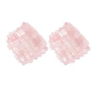 SHERCHPRY Masque de Sommeil en Quartz Naturel Rose, Cache-œil Rafraîchissant en Cristal de Jade, Compresse Froide pour Soulager Fatigue Oculaire, Détente et Relaxation, Voyage et Repos