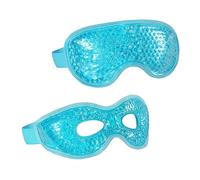 SHERCHPRY Masque Rafraîchissant Yeux Lot de 2 Glacé Réutilisable pour Adultes Doux Peau Yeux Fatigués et Gonflés Sommeil Conditions Saisonnieres