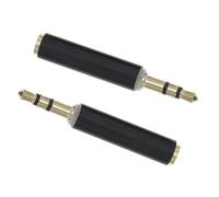SHERCHPRY Module de Conversion Audio 3,5 mm en cuivre Noir 2pcs Portable pour écouter des chansons à la Maison