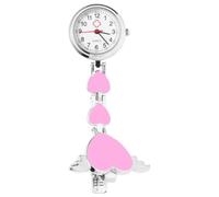 SHERCHPRY Montre à Suspendre Créative Rose en Alliage pour Infirmière | Style Mode, Usage Décoratif, Format Poche, Pensée pour Médecin et Personnel Soignant, Finition Rose