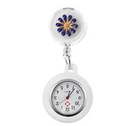 SHERCHPRY Montre D'infirmière à Clip Mode Acier Inoxydable Résistance à l'eau pour Infirmières Et Médecins Usage Pratique Et Portable