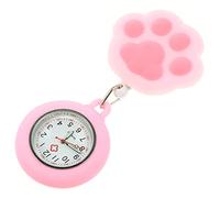 SHERCHPRY Montre d'Infirmière à Quartz Rétractable Montre à Clip Mignonne Décor Chat