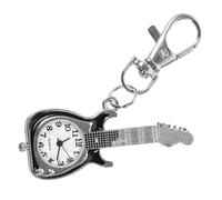 SHERCHPRY Montre Porte-clés Rétro à Mouvement Quartz Montre De Poche Guitare Vintage Clip Porte-clés De Poche