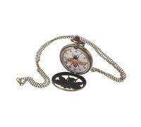 SHERCHPRY Montre Vintage Pendentif Quartz pour Homme avec Squelette Abeille Grand Format à Chiffres Romains Style Rétro Décoratif Facile à Porter
