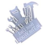 SHERCHPRY Moule en Silicone pour Pendentif Fête des Pères 1 Pièce Résistant Haute Température Transparent Moule à Lettres et Plaques de Porte pour Résine Époxy DIY Artisanat