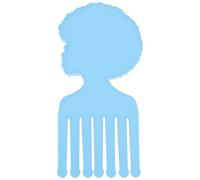 SHERCHPRY Moule en Silicone Transparent pour Peigne Afro DIY Flexible et Facile à Nettoyer Matrice Silicone pour Moulage Résine Époxy Création Artisanale et Présents Faits Main