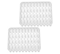 SHERCHPRY Moules Miniatures en Silicone 2 Pcs pour Briques Murales, Accessoires pour Table à Sable, Aménagement Paysager, Décoration Maison de Poupée, Loisirs Créatifs Éducatifs