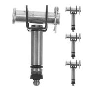 SHERCHPRY Noyau de Pompe Hydraulique Joint D'étanchéité Robuste pour Cric Horizontal 4 Pièces en Fer Argenté pour Entretien Matériel de Garage et Réparations Automobiles