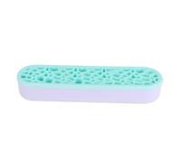 SHERCHPRY Organisateur de Pinceaux de Maquillage Silicone Durable Support de Séchage et Étagère Affichage Vert Scandinave