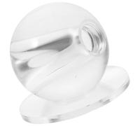 SHERCHPRY Outil D’entraînement pour Queue de Billard Snooker, Boule D’amélioration Transparente 18 Mm Trou, Entraîneur de Précision pour Technique de Tir au Billard, Accessoire Léger