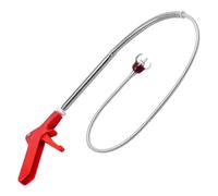 SHERCHPRY Outil de Débouchage Flexible Télescopique 130 CM Pince à 4 Griffes pour Canalisations de Toilettes Ramasse-Débris pour Cheveux et Objets Encombrants Accessoire Pratique pour