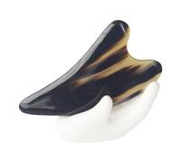 SHERCHPRY Outil de Massage Naturel Corne de Buffle Grattoir Multifonction pour Peau Détente Trigger Point Plaque Gua Sha Épaisse