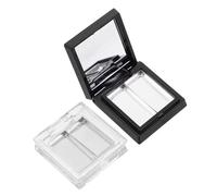 SHERCHPRY Palette De Fards à Paupières Vide 2 Pièces Format Mini En Aluminium Bicolore Rechargeable Pour Maquillage Voyage Et Rangement Cosmétique