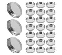 SHERCHPRY Palette de Maquillage Ronde Vide en Fer 26X5 CM 30 Godets Ronds Rechargeables pour Fards à Paupières et Blush Boîte de Rangement Personnalisable pour Usage Quotidien et