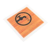 SHERCHPRY Panneau D'économie D'eau en Acrylique Effet Bois Panneau de Porte 15x20 Cm Intérieur pour Toilettes et Salle de Bain Signalisation Sécurité Industrielle