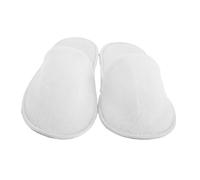 SHERCHPRY Pantoufles Jetables Garçon Et Filles En Polaire Épaisses Et Antidérapantes, Confortables Pour Hôtel Et Spa, Taille Unique, Usage Extérieur Et Intérieur, Semelle Renforcée, Blanches