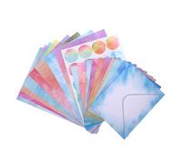 SHERCHPRY Papier à Lettres Enveloppes en Papier, Facile à Utiliser et Solide, pour Invitations et Correspondance, Peut Se Glisser Paquet D'école ou Paquet à Main