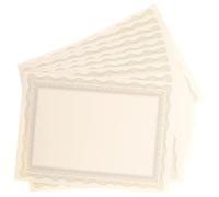 SHERCHPRY Papier Vierge A4 pour Certificat de Fin d'Études Imprimable et Inscriptible 10 Feuilles sans Texte Papier Intérieur pour Diplôme et Récompense Usage Scolaire et Professionnel