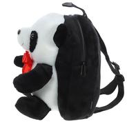 SHERCHPRY Paquet à Dos Garçon Et Filles Panda Peluche Doux Noir Réglable Polyvalent École Randonnée Léger Activités En Plein Air