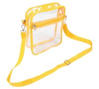 SHERCHPRY Paquet Bandoulière Transparent en Pvc Imperméable, Compact et Portable, pour Activités de Plein Air et Séances de Gym, Pochette Pratique et Légère