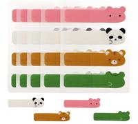 SHERCHPRY Paquets de 6 Onglets de Page Marque-page PET Transparent, Fonction Signet, Écriture Fluide, Index Couleur, pour Bureaux et Maisons