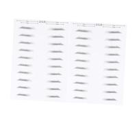 SHERCHPRY Patch pour Sourcils Artificiels Imperméable 20 Paires Effet Poil à Poil pour Hommes sans Sourcils Maquillage Naturel Facile à Appliquer