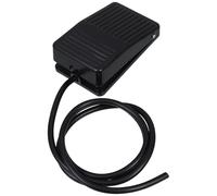 SHERCHPRY Pédale de Commande Industrielle Tfs-01 avec Boîtier Plastique Câble 1 Mètre Interrupteur Momentané à Contact Argenté Surface Antidérapante en Caoutchouc Compatible Machine Cnc