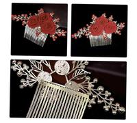 SHERCHPRY Peigne À Cheveux En Forme De Rose Petites Pinces À Cheveux Tresse Scintillante Coiffure D'Invité Peigne Latéral Pour Cheveux De Mariée Décoration