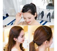 SHERCHPRY Peigne à Cheveux Plastique 27 Dents 24Pcs Noir Peigne de Coiffure Portable Anti-Nœuds pour Élégantes