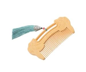 SHERCHPRY Peigne De à Dents Fines Avec Design De Verrou Ruyi Peigne Élégant Pour Cheveux Et Barbe Pour Massage