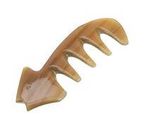 SHERCHPRY Peigne De Massage Corne De Bœuf Naturel Outil De Raclage Gua Sha Pour Chevelu Peigne à Gratter