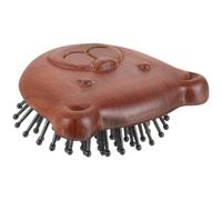 SHERCHPRY Peigne en pour Cuir Brosse à Shampooing Brosse Exfoliante Antistatique Outil de Massage Bain Peigne Démêlant Portable Soins Capillaires pour