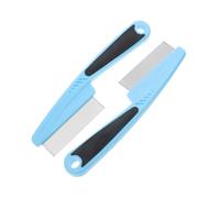SHERCHPRY Peigne Fin Antipelliculaire en Acier Inoxydable Lot de 2 pour Garçon et Filles et Animaux Outil de Ramassage des Pellicules Cuir Sensible