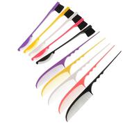 SHERCHPRY Peignes à Cheveux Double Embout 5 Paires Brosses à Sourcils avec Peigne à Queue en PP Coiffage Précis Contrôle des Bords Usage Quotidien