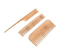 SHERCHPRY Peignes de Coiffure Coiffage Précis et Mélange Lot de 3 en Bambou Composite pour Massage du Cuir Chevelu pour Salons de Coiffure et Usage Stylistique