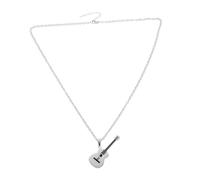 SHERCHPRY Pendentif Collier Guitare Électrique Design Unique Instrument de Musique Homme Hip Hop Accessoire Acier Inoxydable Chaîne