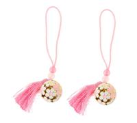 SHERCHPRY Pendentif Omamori Japonerie en Cloche Lot de 2 Clochettes en Accessoire de Paquet et Téléphone Design Artistique et Élégant
