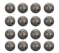 SHERCHPRY Perles de Pyrite Naturelle 8 MM à Gros Trou 45 Pièces Rondes en Pierre Semi-Précieuse pour Création de Bijoux Perles en Vrac pour Bracelets Colliers et Loisirs Créatifs