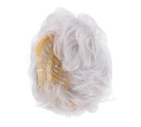 SHERCHPRY Perruque Courte Grise Pour Seniors Fibre Haute Température Wig Épaisse Et Volumineuse Confortable Et Élégante Pour Femmes Âgées Coiffure Naturelle Pour Usage Quotidien Et Occasions