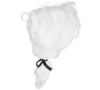 SHERCHPRY Perruque de Juge Blanche pour Cosplay Perruque Bouclée Durable Accessoire Costume Avocat et Magistrat pour Fêtes et Déguisements