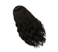 SHERCHPRY Perruque Lace Front Bouclée Longue pour Femme Cheveux Réalistes et Volumineux pour Soirée ou Quotidien Foncé