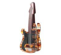 SHERCHPRY Pince à Cheveux en Acétate Musicale Forme Guitare, Accessoire Original pour Femmes, Couleur Écaille de Tortue, Légère et Solide, pour Festivals de Musique et Coiffures Quotidiennes