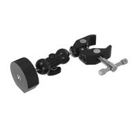 SHERCHPRY Pince de Fixation D'antenne Réglable en Alliage D'aluminium pour Camping-Car, Installation sur Poteau et Garde-Corps, Plage de Réglage 14-55mm, Support Robuste Noir