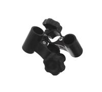 SHERCHPRY Pince Noire pour Fixation Précise du Plateau de Table de Fauteuil Roulant en Plastique et Métal, Installation Facile pour Domicile et Hôpital, Support Robuste pour Tube de 2cm
